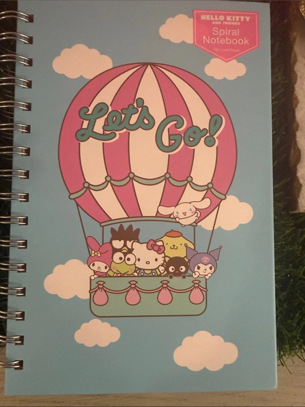 Sanrio Hello Kitty & Friends “let’s go!” Balloon theme spiral notebook
